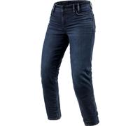 Rev'it Jeans Donna Revit Violet Ladies BF Blu Scuro Nero Slavato L32 Standard W26