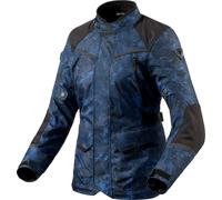 Revit Voltiac 3 H2O Camo, giacca tessile impermeabile donna 46 female Blu Scuro/Blu/Nero