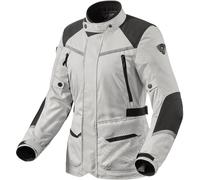 Revit Voltiac 3 H2O Giacca tessile moto da donna, nero-argento, taglia 34 per donne