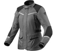 Revit Voltiac 3 H2O Giacca tessile moto da donna, nero-grigio, taglia 46 per donne