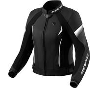 Revit Xena 4 Giacca in pelle da moto da donna, nero-bianco, taglia 38 per donne