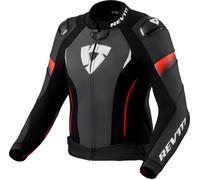 Revit Xena 4 Pro, giacca di pelle donna 36 female Nero/Rosso Fluo