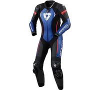 Revit Xena 4 Tuta in pelle da moto monopezzo da donna, nero/blu, Taglia 34