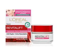 L'Oréal Paris Crema Viso Giorno Fragrance-Free Revitalift, Formula Clean Senza Profumo, Azione Antirughe Anti-Età con Probiotico Liftante, 50 ml