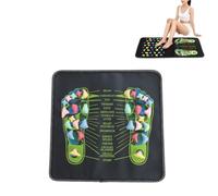 Revitalizing Acupressure Foot Mat, Foot Pressure Point Mat, Reflexology Walk Stone Road for Long Sitting Elderly Students and Office Workers (S)