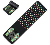 Revitalizing Acupressure Foot Mat, Reflexology Walk Stone Road, Portable Acupoint Reflexology Mat for Stress Relief, Pain Circulation, Home Office & Elderly Use (L)