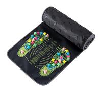 Revitalizing Acupressure Foot Mat, Reflexology Walk Stone Road, Portable Acupoint Reflexology Mat for Stress Relief, Pain Circulation, Home Office & Elderly Use (M)