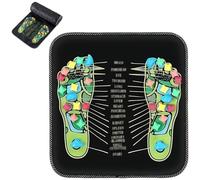 Revitalizing Acupressure Foot Mat, Reflexology Walk Stone Road, Portable Acupoint Reflexology Matte for Stress Relief, Pain Circulation, Home Office & Elderly Use (S)