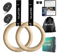 REVITY Anelli Calisthenics 32 mm - Anelli Ginnastica Legno per Crossfit e Palest