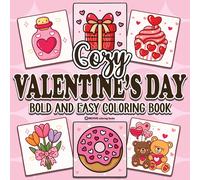 Revive Coloring Books Bold & Easy Cozy Valentine's Day Coloring Book (Tascabile)