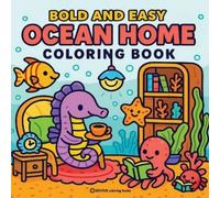 Revive Coloring Books Bold & Easy Ocean Home Coloring Book (Tascabile)