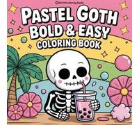 Revive Coloring Books Bold & Easy Pastel Goth Coloring Book (Tascabile)