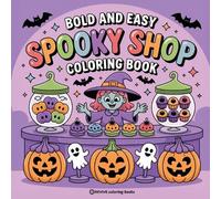 Revive Coloring Books Bold & Easy Spooky Shop Coloring Book (Tascabile)