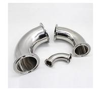 Revive Furniture Acciaio inossidabile a gomito a tre clip SS304 316L 90. GRADUTO ELBOW 19MM-102mm Pinch Raccordi fatti in casa 3/4 "1" 1,5 "2" 2,5 "3" 4 "(SS316L,76mm-ferrule 91)