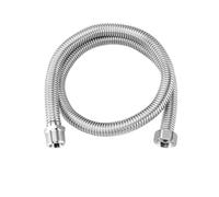 Revive Furniture Tubo flessibile for doccia 10/20/30/40/50/60/80/100 cm Tubo di prolunga a soffietto 1/2" 3/4" Connettore maschio femmina Scaldabagno in acciaio inossidabile 304(3l4 Inch,80CM_OTHER)