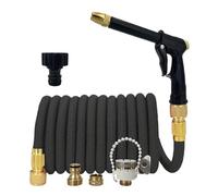 Revive Furniture Tubo flessibile magico espandibile ad alta pressione for autolavaggio con pistola a spruzzo, set di irrigazione for esterni, strumento for irrigazione da giardino(1/2''_50FT)