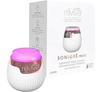 Revive Light Therapy Lux Collection Soniqué - Mini spazzola ricaricabile per la pulizia del viso, con terapia della luce blu e rossa di grado medico, per la cura del viso, dell'acne e delle rughe