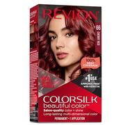 Revlon ColorSilk Beautiful Color Hair Color, Colorazione Permanente Fai-Da-Te A Casa, Senza Ammoniaca, 100% Copertura Dei Bianchi, Arricchita Con Cheratina, 66 - Rosso Ciliegia