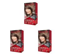 Revlon ColorSilk Colorazione Permanente Capelli Fai-da-te a Casa, Senza Ammoniaca e Arricchita con Cheratina, 50, Castano Cenere Chiaro (Confezione da 3)