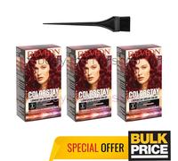Revlon ColorStay 6.6 Crema Colorante Capelli Rosso Intenso Confezione da 3...