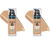 Revlon ColorStay, Fondotinta per Pelle Normale e Secca, con Protezione Solare SPF 20, Formula Duratura, Oil Free (30ml), 250 Fresh Beige (Confezione da 2)