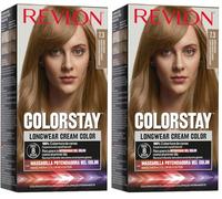Revlon ColorStay Longwear Cream Hair Color, Colorazione Permanente, Ultra-Nutriente, Senza Siliconi E Oli Minerali, Copertura Capelli Bianchi, Fino A 8 Settimane - 7.3 Biondo Medio Dorato, 165ml