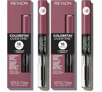 Revlon Colorstay Overtime Rossetto liquido, Everlasting Rum (Confezione da 2)