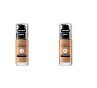 REVLON, Fondotinta Colorstay per pelli grasse, flacone con dispenser, 30 ml, N° 400 Caramel (Confezione da 2)