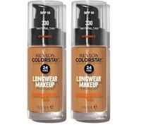 Revlon Fondotinta Colorstay per Pelli Miste/Grasse - 30 ml (Confezione da 2)