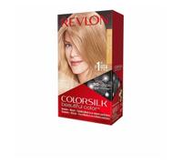 REVLON Colorsilk Colorazione Permanente Capelli Fai-da-te A Casa, Senza Ammoniaca E Arricchita Con Cheratina, 70 - Biondo Cenere Medio