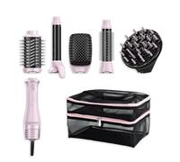 REVLON One-Step™ 5-in-1 Multi Air Styler Pink Titanium Edition (astuccio incluso, 5 accessori: diffusore, arricciacapelli aria, spazzola rotonda, piatta e ovale volumizzante ceramica titanio)