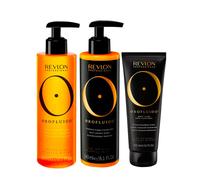 Revlon Orofluido Radiance Argan Shampoo 240ml Conditioner 240ml Body Cream 200ml