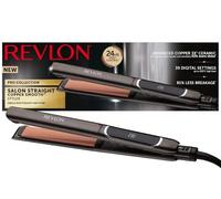 Piastra per Capelli Ceramica Revlon Pro Collection Salon Straight XL RVST2175E 235ºC 30 Impostazioni Piastre larghe Spegnimento automatico Display Nero