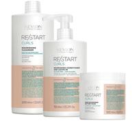 Revlon Restart Curly Shampoo 1000ml Conditioner 750ml Mask 500ml