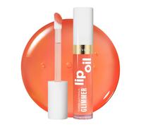 Revlon Super Lustrous Glimmer Lip Oil, Olio Labbra Nutriente e Anti-Ossidante, Rimpolpante e Luminoso, Finish Ultra-Brillante, Formula a Base di Squalano Vegetale, 002 Miss Coral, 3.8ml