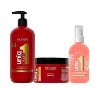 Revlon Uniq One All In One Shampoo 490ml Mask 300ml Treatment 230ml