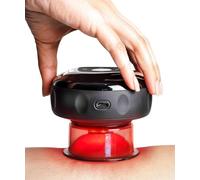 REVO - Massaggiatore intelligente 4 in 1 per terapia a coppettazione con luce rossa per alleviare il dolore mirato, nodi, dolori, dolori muscolari, circolazione e pelle più stretta | Kit elettrico