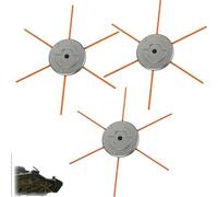 REVO6 2.0 Mower Blade Replacement Kit, 6-Line Aluminum String Lawn Mower Blades for Universal Lawn & Garden Trimmers, Durable & Easy Installation (Orange)