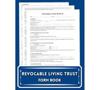 Revocable Living Trust Form Book: Estate Planning Organizer with Fillable Templates | Trust Workbook & Property Schedule