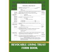 Revocable Living Trust Form Book: Estate Planning Organizer with Full Guide to Protect Your Assets