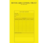 Revocable Living Trust Form Book: Fillable Templates to Avoid Probate, Protect Assets & Organize Estate Planning