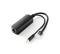 REVODATA 2.5G PoE Splitter 36W 12V/3A, Connettore DC 5.5 * 2.1mm, Conversione da PoE a Uscita DC 12V/3A, 2.5Gbps Ethernet conforme a IEEE802.3bt, plug and play (PS5712BG)