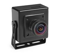 REVODATA 5MP PoE IP Mini Camera Fisheye, Ultra HD 2880x1620P, Lente Fisheye 1,7 mm (170° FOV), Fino a Micro SD da 256 GB, Rilevamento Movimento, Registrazione su scheda TF/NVR (I706-3-P-SD)