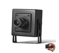 REVODATA Mini telecamera IP POE da 5 MP, telecamera di sicurezza ultraHD per interni con obiettivo da 3,6 mm (FOV 75°), H.265/H.264, rilevamento del movimento, app per smartphone/PC (I706-P)