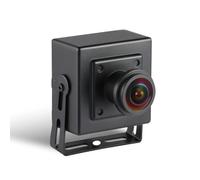 REVODATA Mini telecamera IP POE da 5 MP, Ultra HD 2880x1620P, obiettivo fisheye da 1,7 mm (FOV 170 °), telecamera piccola H.265 rilevamento movimento di sorveglianza, app per PC/telefono (I706-3-P)