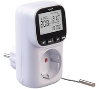 revolt controllore temperatura: Termostato per prese elettriche, per dispositivi di riscaldamento e climatizzazione, Cavo sensore di temperatura da 2 m, 16 A (interruttore termico, timer termico)