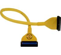 Revoltec Floppy Cable round Yellow 48cm cavo SATA 0,48 m