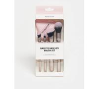 Revolution Back To Base-ics Starter Essentials Brush Set, Set 4 pennelli base per fondotinta, correttore & blush, vegano