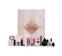 Revolution Beauty Calendario dell'Avvento di 24 prodotti, set regalo con lucidalabbra, maschere per labbra, pennelli e gel per sopracciglia, vegan e cruelty free