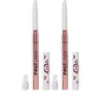 Revolution Beauty, Matita Labbra Volumizzante Pout Bomb, Lunga Tenuta con Acido Ialuronico & Vitamina E, Vegano & Senza Crudeltà, Trasparente (Confezione da 2)